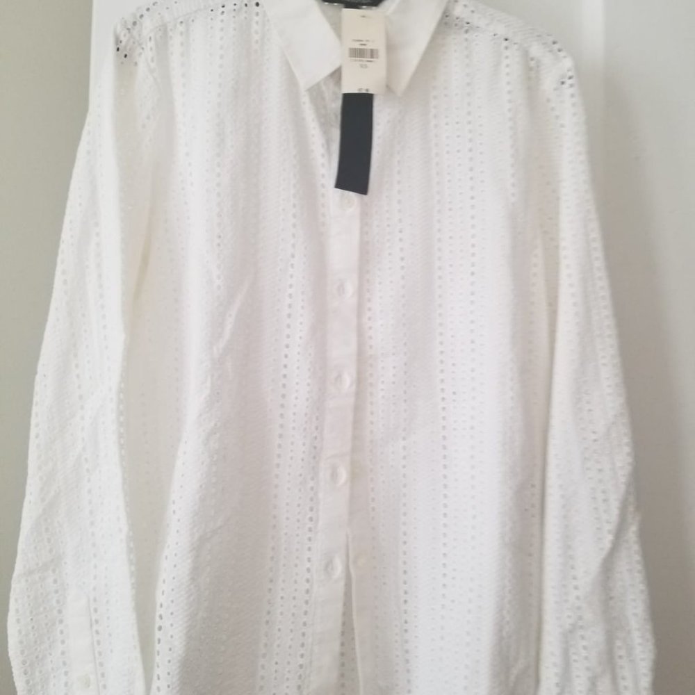 Banana Republic Eyelet Shirt NWT